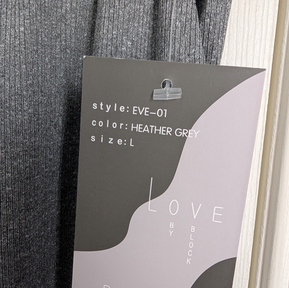 ❤️2 FOR 25❤️ Love Poem Cozy Wide-Leg Lounge Pants - Gray - Picture 2 of 4